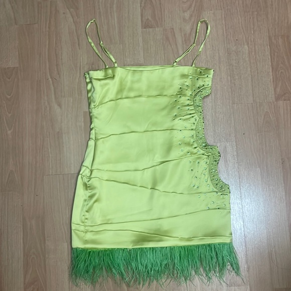 Danielle Guizio | Dresses | Danielle Guizio Green Dress | Poshmark
